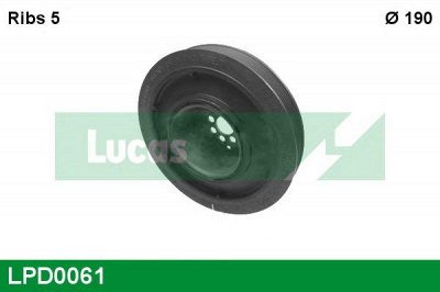 LUCAS ENGINE DRIVE lpd0061 -  Ременный шкив, коленчатый вал